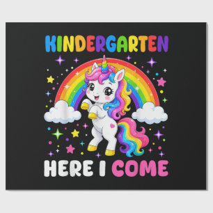 Einhorn - Kindergarten, ich komme - Zurück zur Sch Geschenkpapier