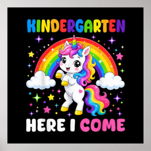 Einhorn - Kindergarten, ich komme - Zurück zur Sch Poster