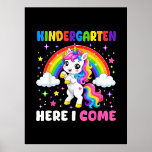 Einhorn - Kindergarten, ich komme - Zurück zur Sch Poster