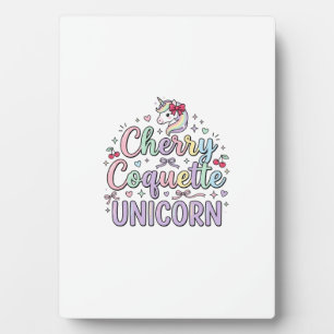 Einhorn Kirsche Kokette Einhorn Original Zazzle De Fotoplatte