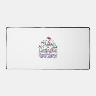 Einhorn Kirsche Kokette Einhorn Original Zazzle De Schreibtischunterlage