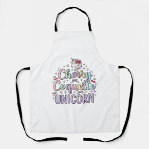 Einhorn Kirsche Kokette Einhorn Original Zazzle De Schürze