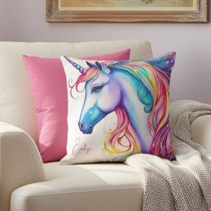 Einhorn Kissen mit individuellem Namen