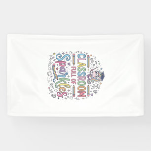 Einhorn-Klassenzimmer voller Glitzer Original Merc Banner