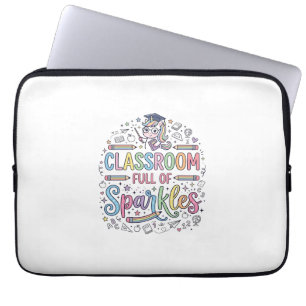 Einhorn-Klassenzimmer voller Glitzer Original Merc Laptopschutzhülle