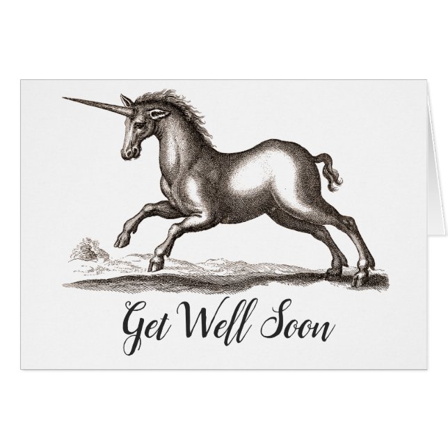 Einhorn-Klassik-Kreatur, die magisches Woodland lä (Vorderseite (Horizontal))