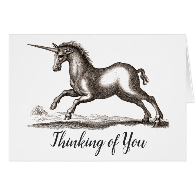 Einhorn-Klassik-Kreatur, die magisches Woodland lä (Vorderseite (Horizontal))