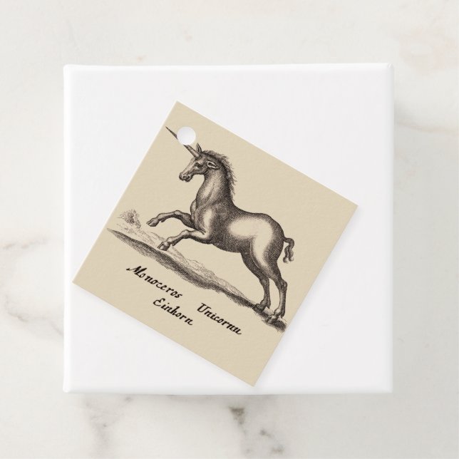 Einhorn-Klassik-Kreatur, die magisches Woodland lä Geschenkanhänger (Beispiel)
