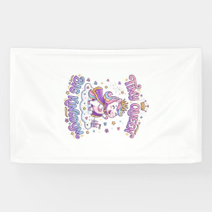 Einhorn Kleine Königin Großes Königreich Geschenki Banner