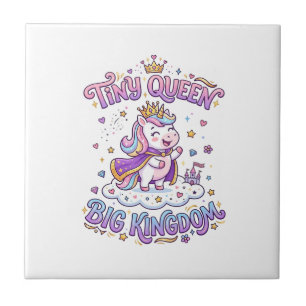 Einhorn Kleine Königin Großes Königreich Geschenki Fliese