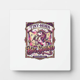 Einhorn Kleines Horn Großer Klang Stylishes Merch  Fotoplatte