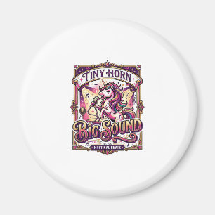 Einhorn Kleines Horn Großer Klang Stylishes Merch  Magnet
