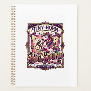 Einhorn Kleines Horn Großer Klang Stylishes Merch  Planer