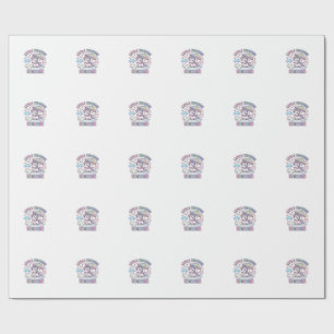 Einhorn Kleines Wetter Einhorn Grafikdesign Weiß Geschenkpapier