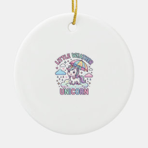 Einhorn Kleines Wetter Einhorn Grafikdesign Weiß Keramik Ornament