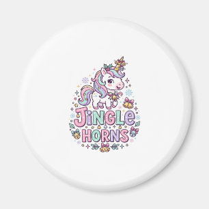 Einhorn Klingelhörner Charmante Bekleidung Grafik_ Magnet