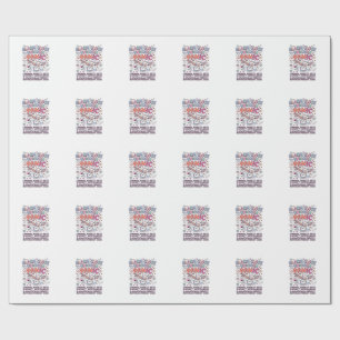 Einhorn-Königreich-Wachmann Süßes Vektordesign_1 Geschenkpapier