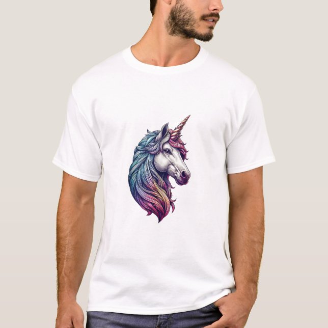 Einhorn-Kopf-Grafik Tanktop (Vorderseite)