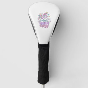 Einhorn Kosmische Horn Energie Süße Pastell Grafik Golf Headcover