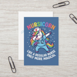 Einhorn-Krankenschwester Energie Hell und Magisch Visitenkarte