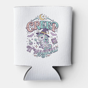 Einhorn Kriecht Es Magisches Retro-Stil T-Shirt De Dosenkühler