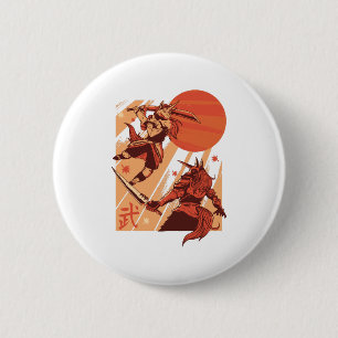 Einhorn-Krieger Button