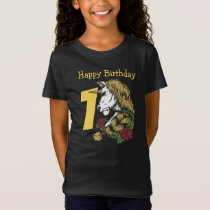 Einhorn-Krieger T-Shirt zum 1. Geburtstag