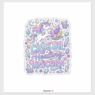 Einhorn Kristall Heilung Einhorn Geschenk Idee Vek Aufkleber