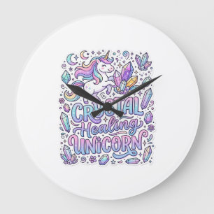 Einhorn Kristall Heilung Einhorn Geschenk Idee Vek Große Wanduhr