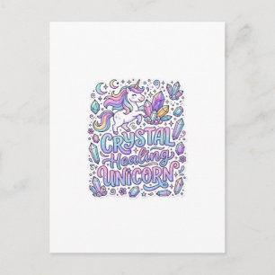 Einhorn Kristall Heilung Einhorn Geschenk Idee Vek Postkarte