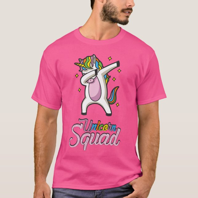 Einhorn-Kugel mit Dabbing Einhorn Hip Hop-Pose T-Shirt (Vorderseite)