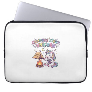 Einhorn-Lagerfeuergeschichte Einhorn-Verzauberung Laptopschutzhülle