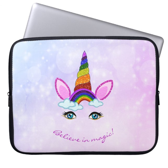 Einhorn Laptopschutzhülle (Vorderseite)