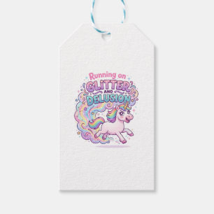 Einhorn läuft auf Glitter und Illusion Bezaubernd Geschenkanhänger