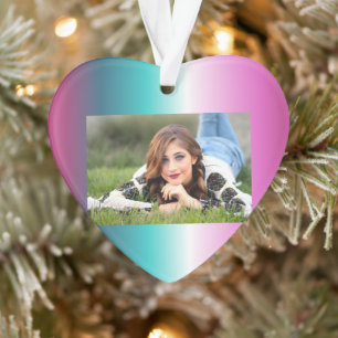 Einhorn-Lavendel-aquamarine Omertürkis-Meerjungfra Ornament