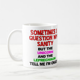 Einhorn Leprechaun Vernunft Lustiger Becher oder R Kaffeetasse