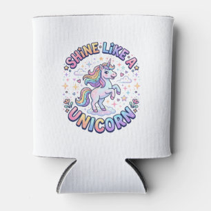 Einhorn leuchtet wie ein Einhorn Grafikdesign T-Sh Dosenkühler