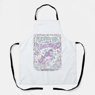 Einhorn Level Up wie ein Einhorn Süßer Marktplatz Schürze