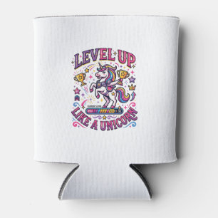 Einhorn Level Up wie ein Einhorn Werbespot Cute Gi Dosenkühler