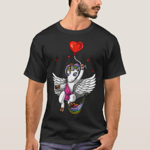 Einhorn-Liebesherzballon T-Shirt