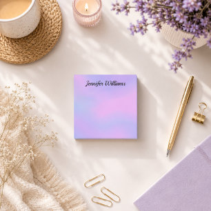 Einhorn Lila Personalisieren Name Post-It Notizen