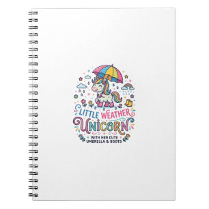 Einhorn Little Weather Einhorn Trend-Shirt Grafik Notizblock