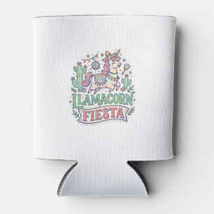 Einhorn Llamacorn Fiesta Premium Vektor POD Kunstw Dosenkühler