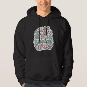 Einhorn Llamacorn Fiesta Premium Vektor POD Kunstw Hoodie
