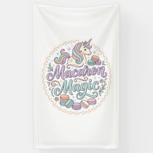 Einhorn Macaron Magie Whimsical T-Shirt Design_1 Banner