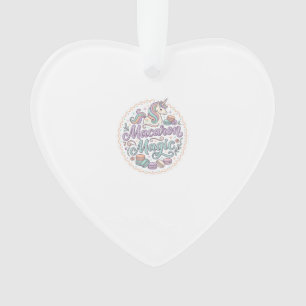 Einhorn Macaron Magie Whimsical T-Shirt Design_1 Ornament