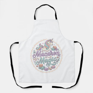 Einhorn Macaron Magie Whimsical T-Shirt Design_1 Schürze