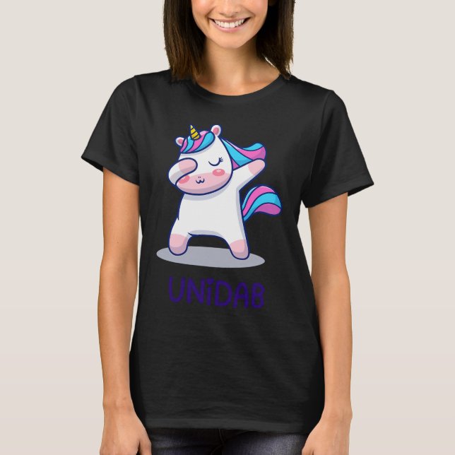 Einhorn macht Dab T-Shirt (Vorderseite)