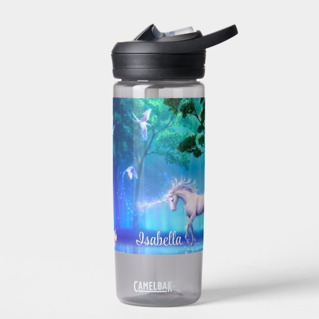 Einhorn Magic Moonlight Forest Name Trinkflasche (Links)