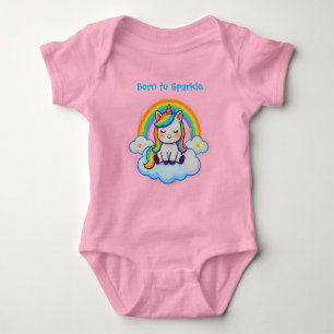 Einhorn-Magie-Baby-T-Shirt aus Baumwolle Baby Strampler